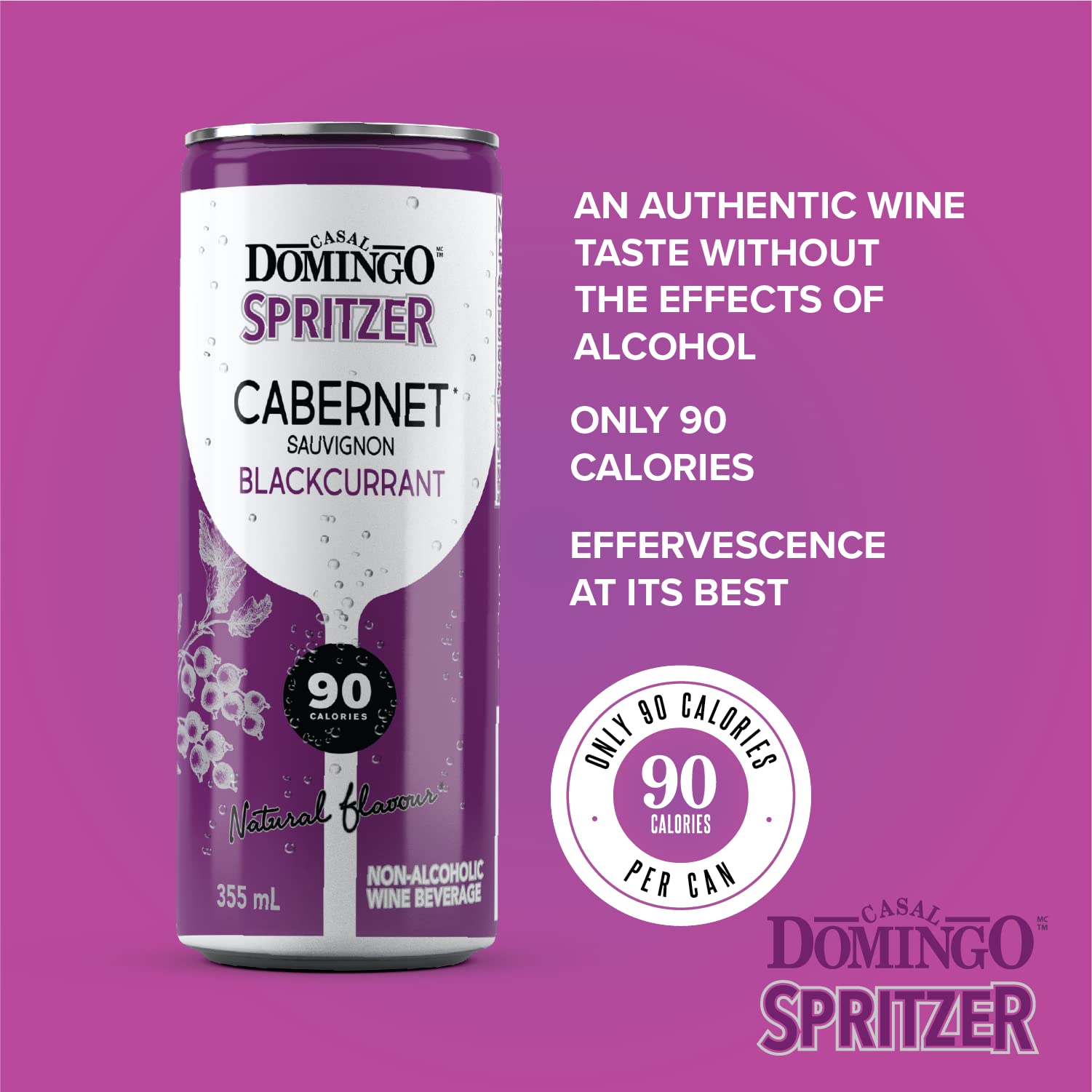 Casal Domingo Spritzer Cabernet Sauvignon Blackcurrant, 24 Count